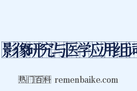 影像研究与医学应用组词是什么意思的图片